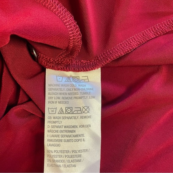 Susan Graver Women's Button Up Tunic Top Burgundy Size 3XP - Picture 6 of 9